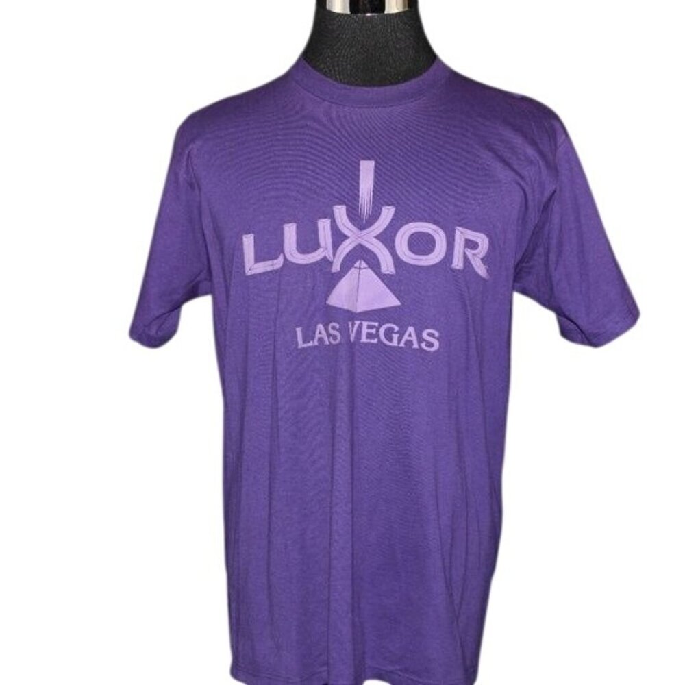VTG Luxor 3D Las Vegas Large Purple 80s Jerzees USA 50/50 T-Shirt Tee Shirt
